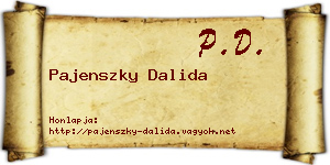 Pajenszky Dalida névjegykártya